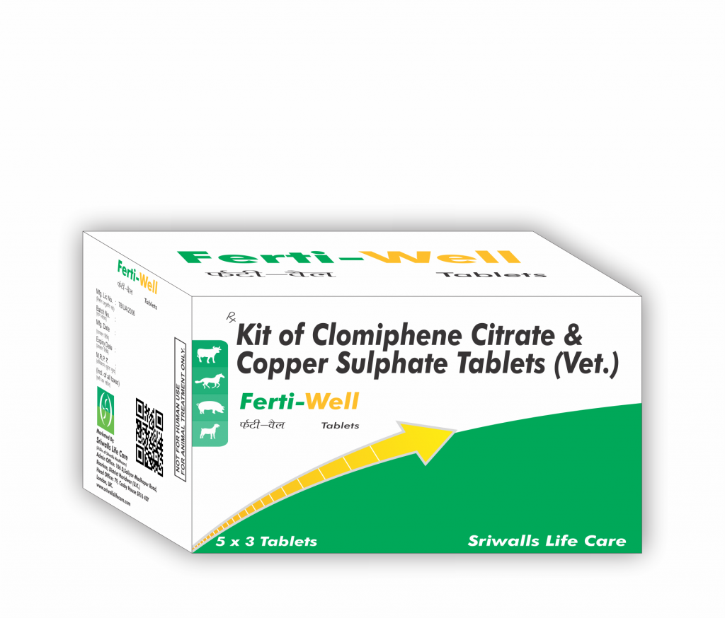 Clomiphene Citrate & Copper Sulphate Veterinary Bolus