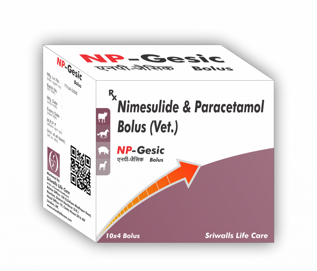 Nimesulide & Paracetamol Veterinary Bolus