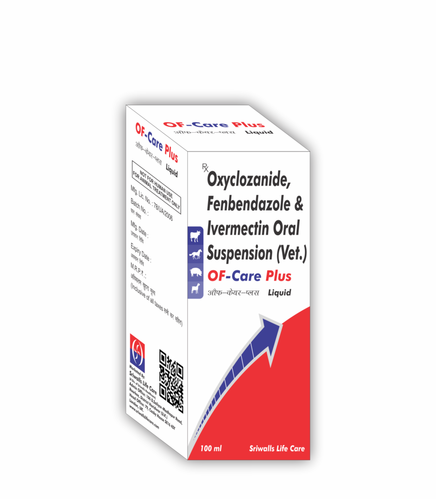 Veterinary Oxyclozanide, Fenbendazole & Ivermectin 100 ml