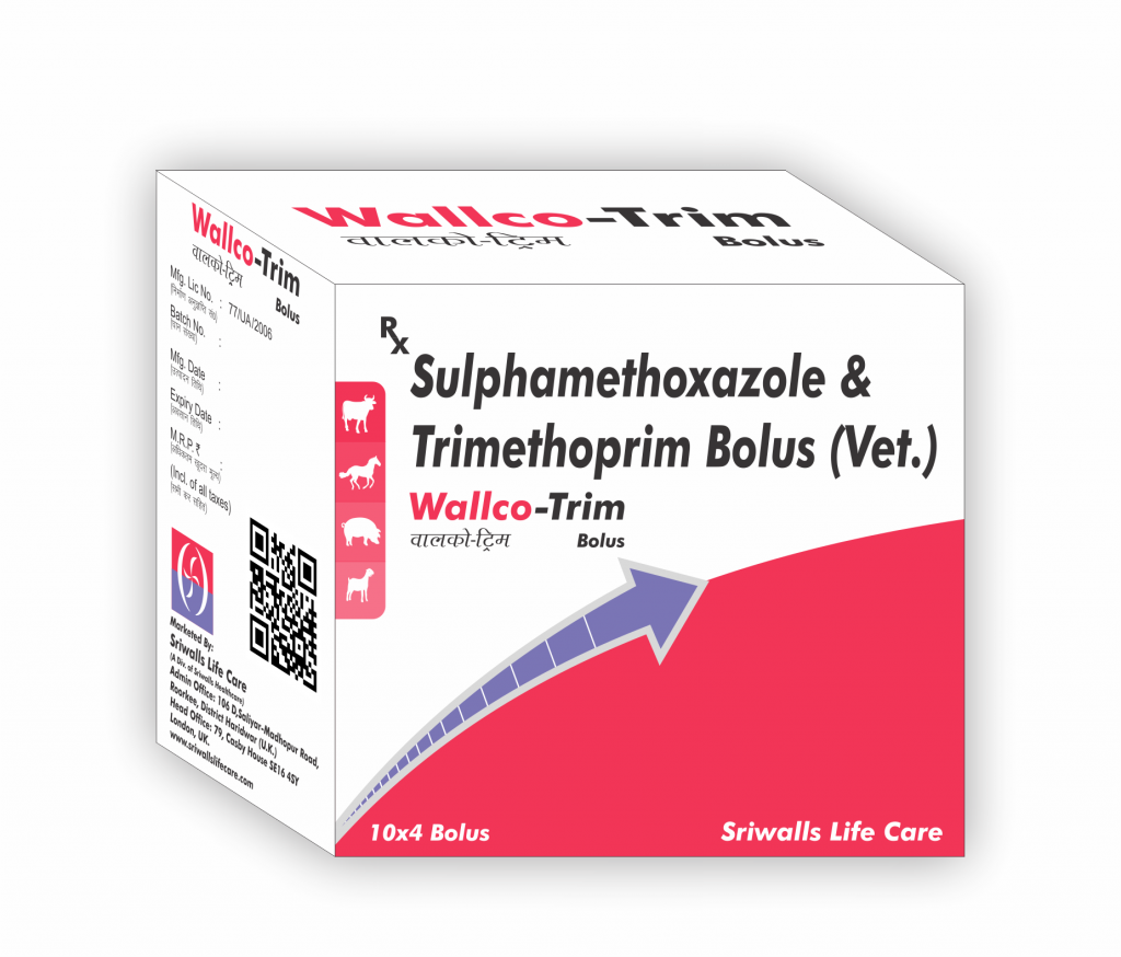 Sulphamethoxazole & Trimethoprim Veterinary Bolus