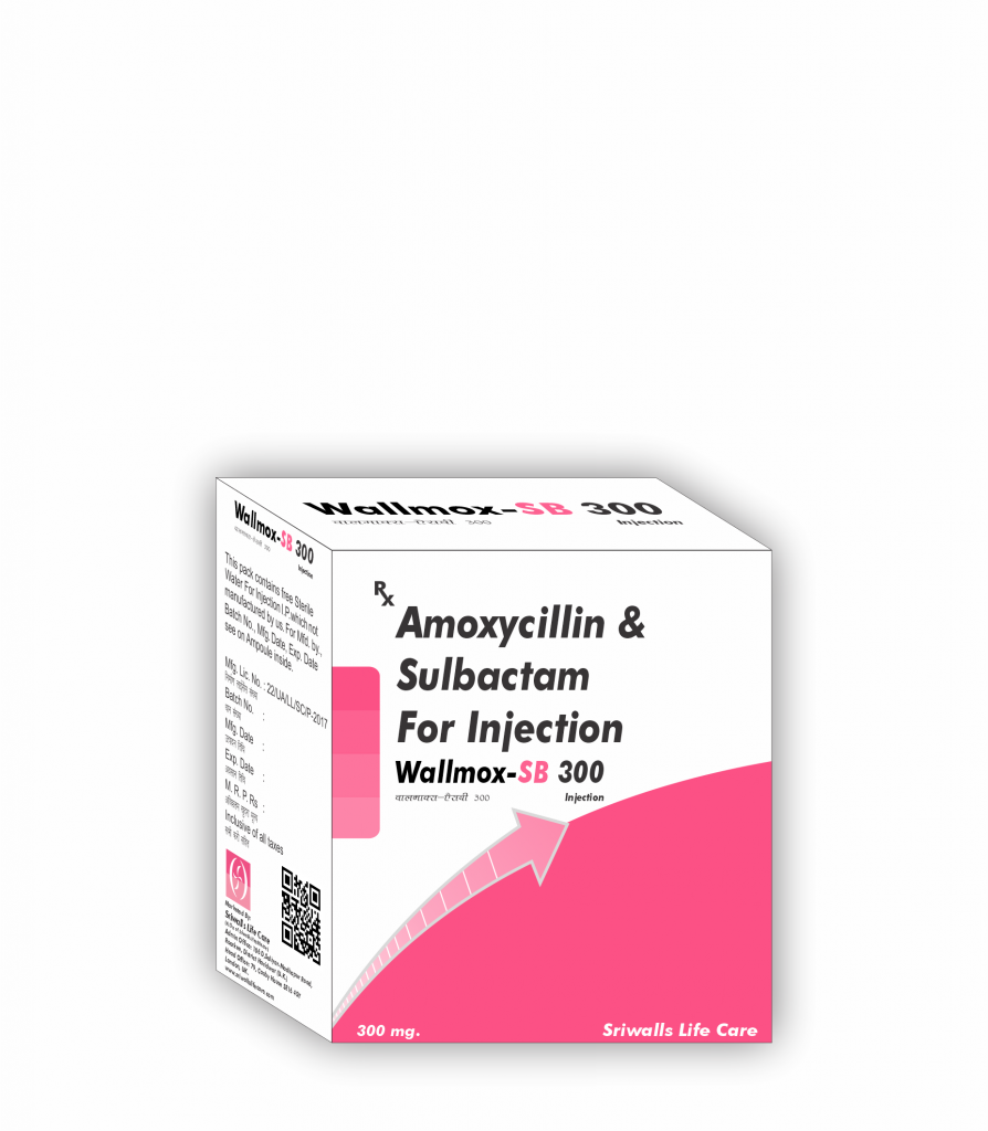 Veterinary Amoxycillin 200 mg & Sulbactam 100 mg Injection