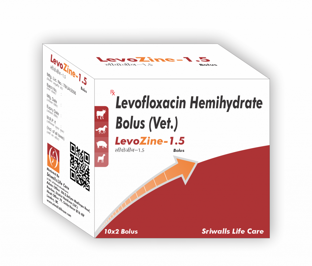 Levofloxacin 1.5 gm Veterinary Bolus
